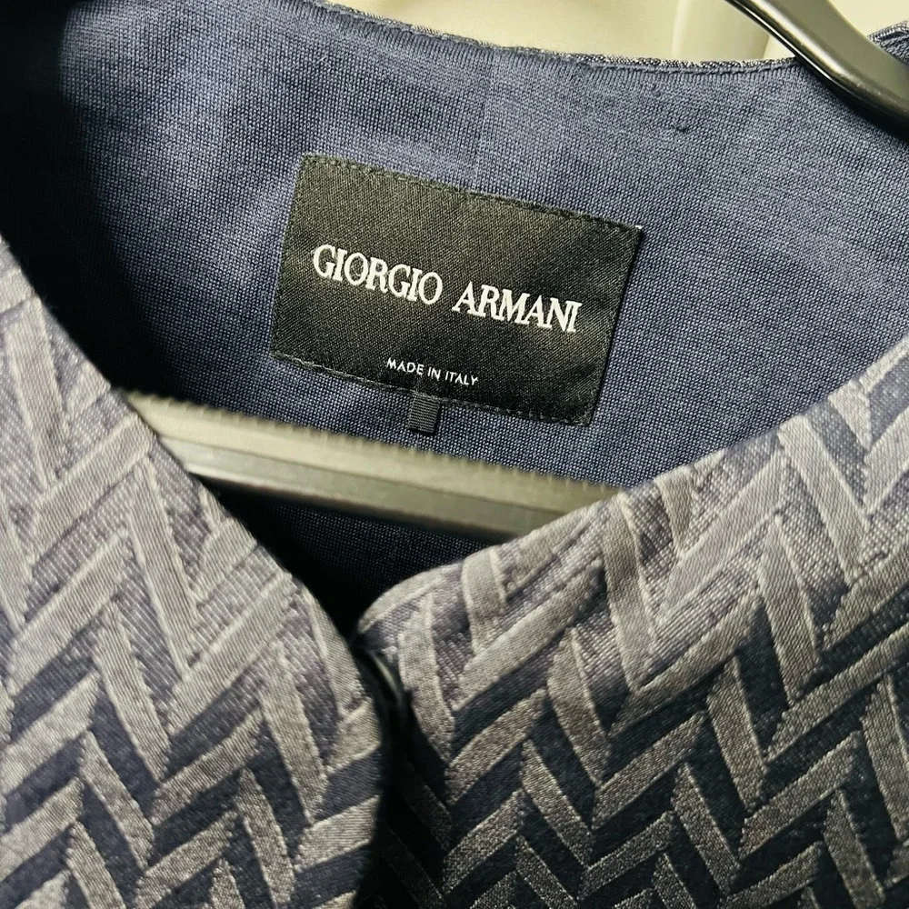 GIORGIO ARMANI • CHEVRON BOW BLAZER